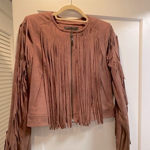 BCBG Brown Suede Jacket